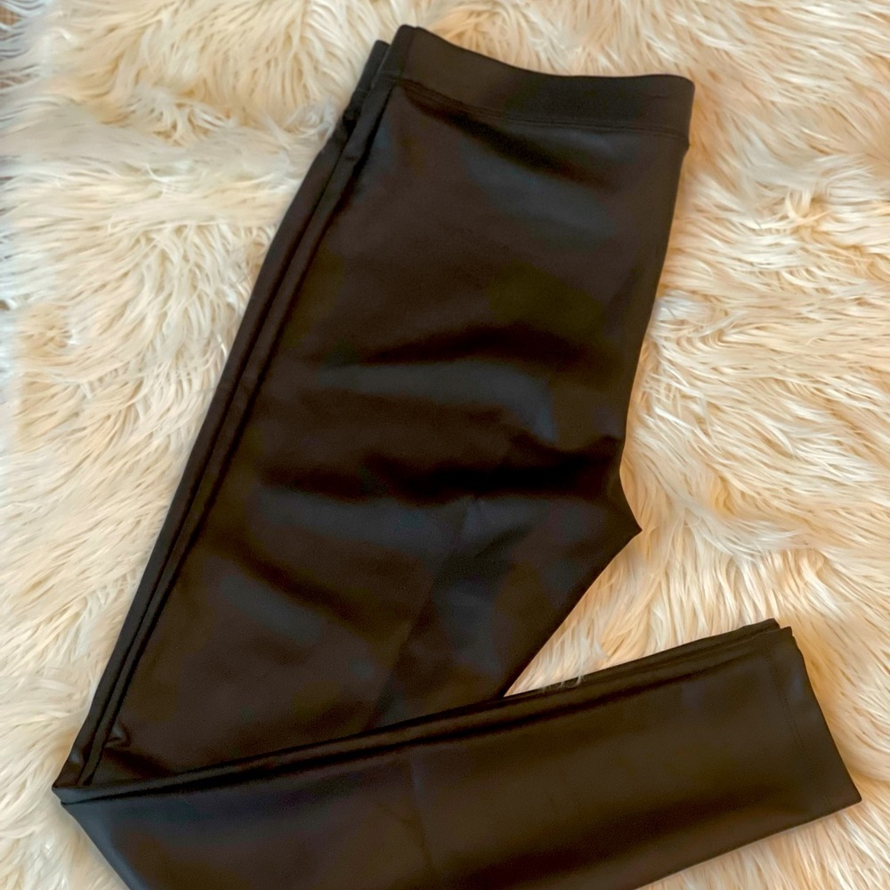 Express Black Faux Leather Leggings